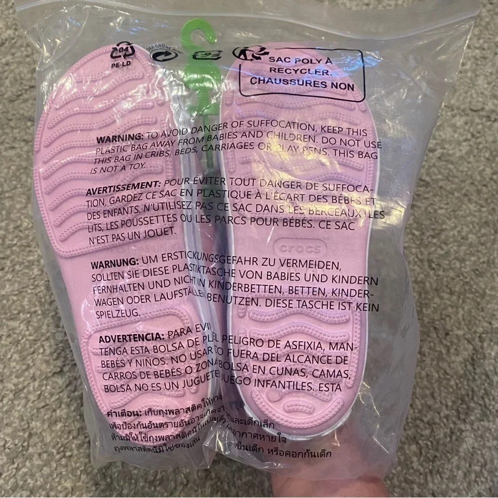 Crocs Crocband Cruiser Sandals NEW Sz 1 2 Purple Pink Open Toe Youth Kids Shoes